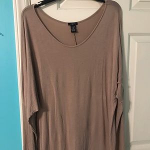 large scoop neck shirt